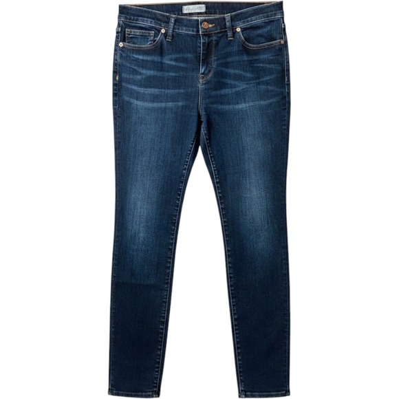 Madewell Denim - Madewell Skinny Skinny Jeans 32 Blue Dark Wash High Rise Stretch Minimalist